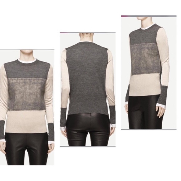 12. RAG & BONE MARISSA COLORBLOCK CREWNECK SWEATER - Picture 4 of 16